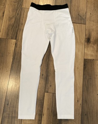 REEBOK PLAYWARM Men s Sz.Large White Compression Leggings  ￼