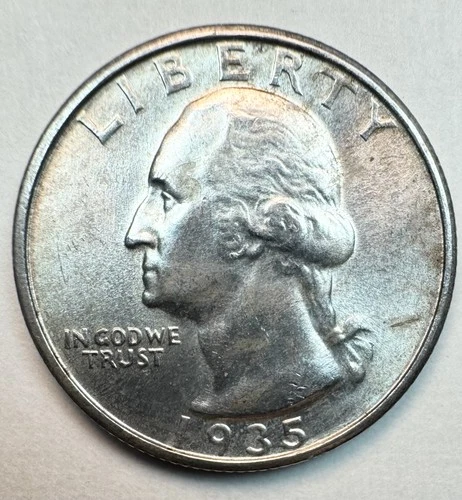 1935 S WASHINGTON QUARTER! TOUGHER DATE GEMBU++ NR #64781