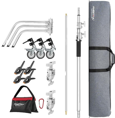 AMBITFUL Stainless Steel Heavy Duty C-Stand 150cm-320cm Softboxes