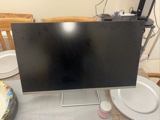 Hp Monitor M27fq With Charger Works Perfectly