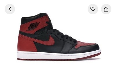 Nike Air Jordan 1 Retro High OG Bred 2016