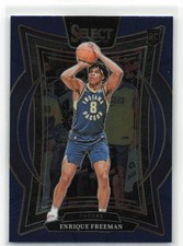 2024-25 Panini Select Enrique Freeman Blue Concourse #80 (RC)