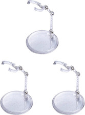 Doll Stand - Clear Doll Stand for 0.5" to 10" Dolls and Action Figure Stand 3-P