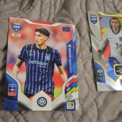 Panini FIFA 365 Adrenalyn XL Alessandro Bastoni Inter Milan & England Card Lot