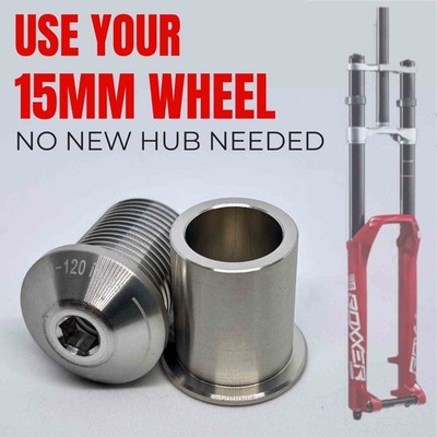 RockShox Boxxer 20x110 to 15x110 Fork Adapter RAW | BASIC KIT | Excl. Axle