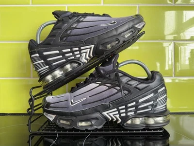 NIKE AIR MAX PLUS 3 TN TUNED NOIR BLANC OBSIDIENNE UK7 BASKETS HOMME CD7005-003 - Photo 1/4