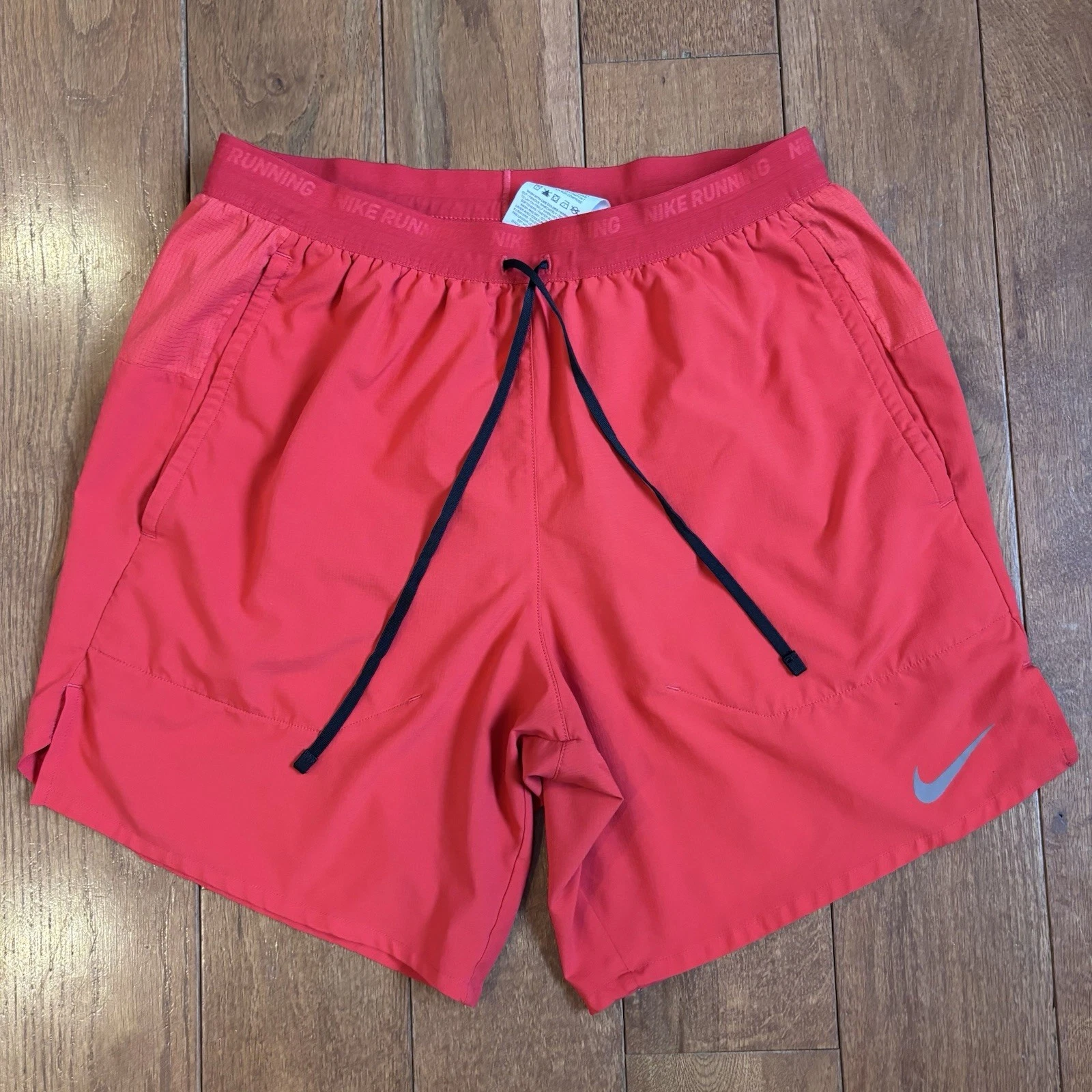 Mens Nike Running Stride Shorts 6.5" Red Brief Lined DM4761-657 sz Small