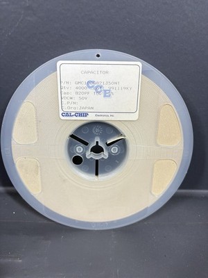 2000x Cal-Chip GMC10CG821J50NT 820pF 50V 5% C0G/NP0 MLCC Ceramic Capacitor SMD
