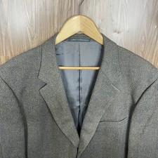 Ermenegildo Zegna Sport Coat Mens 46L Brown Multicolor Wool Switzerland Made