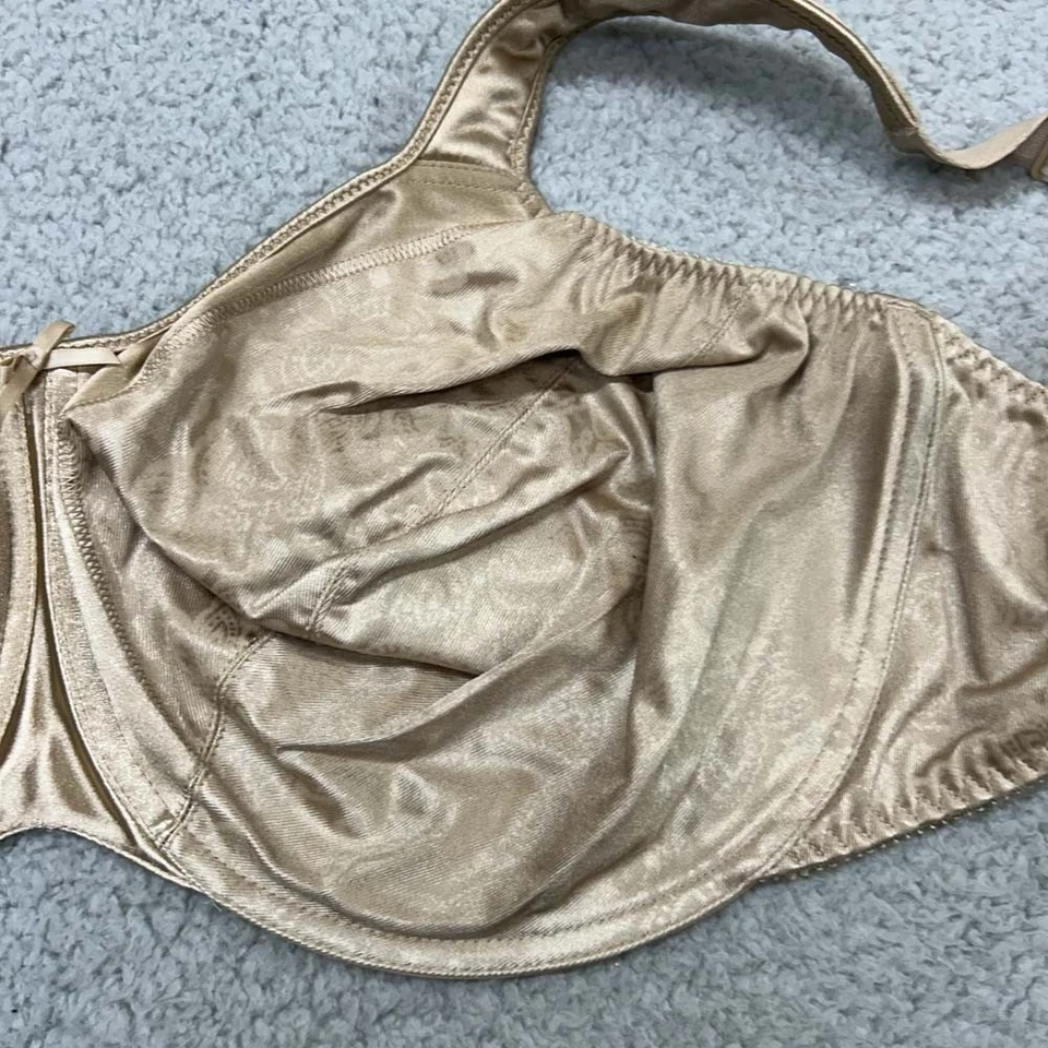 Bali Bra 42DDD Minimizer Bra 3562 Minimizer Satin Tracings Comfort Strap Underwi - Image 4 of 4