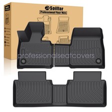 Fits 2014-2021 Bmw I3 Tpe Front 2nd Row Floor Mats Liner Set All Weather New