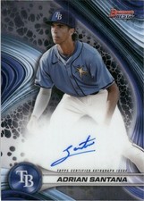 Adrian Santana Auto 2024 Bowman's Best of 2024 #B24-AS Tampa Bay Rays