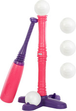 Little Tikes T-Ball Set, Pink, 5 Balls, for Toddlers Ages 18 Months   Amazon Ex