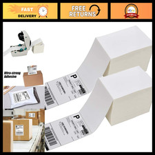 4x6 Direct Thermal Shipping Labels - 2000 Fanfold, Perforated, Permanent Adhesiv
