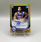 2025-26 Bowman Chrome Johni Broome Gold Mojo RC Refractor Autograph 76ers #/50