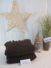 Handspindel mit 160g gewaschener und kardierter Shetlandwolle