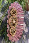 Handmade Christmas/ Holiday Ornament made from Vintage Tart Tin and Metal Brooch — photo 2