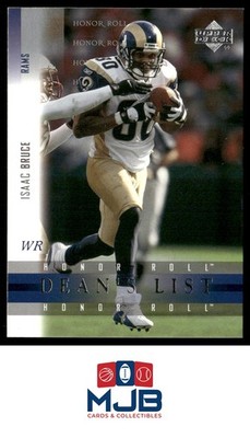2002 Upper Deck Honor Roll Isaac Bruce Dean's List #DLW-10 St. Louis Rams