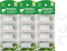 Ultraclean Access Flosser Refill Heads, for Hard to Reach Areas, Mint, Compatibl