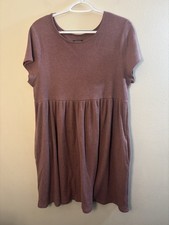 Wild Fable Women  s XXLarge Mauve Short Sleeve Short Dress