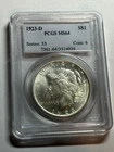 1923-D Peace Silver Dollar PCGS MS64 Bright White Better Date