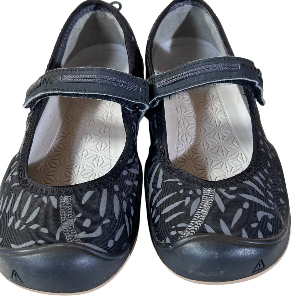 Keen Niños Grandes Niñas 3 Moxie Informales Negro/Vapor Mary Jane Planos GanchoLoop - Usado Foto 4 de 4