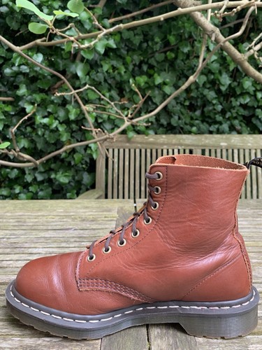 Dr Martens Marrón 1460 Hecho en Inglaterra Botas Ojal 8 Agujeros UK 8 EU 42 - Imagen 8 de 13