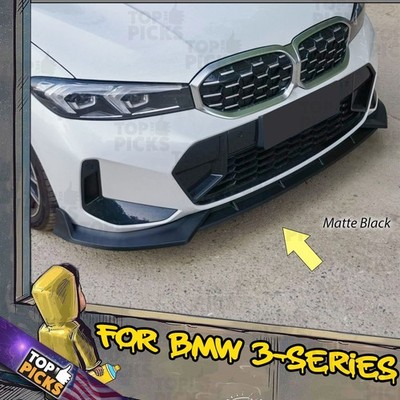 Fits 23-25 BMW G20 3-Series M M340i Matte Black Front Bumper Lip Chin Spoiler 