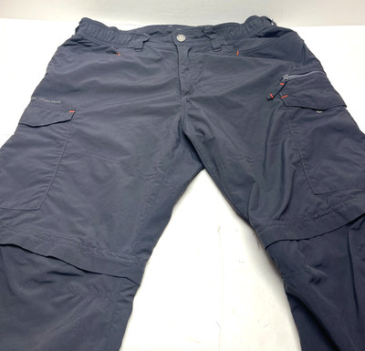 Quechua Mens Hiking Trousers With Zip Of Legs  Grey Size Medium pants light