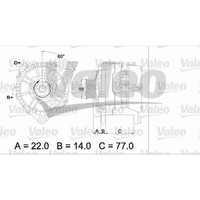 Valeo Generator Lichtmaschine 90A 14V FüR Ford Mondeo I GBP Turnier BNP