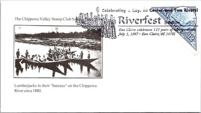 #ad Eau Claire Wi 7.5.1997 Celebrating A City Its Center amp; Two Rivers J31074 $3.69