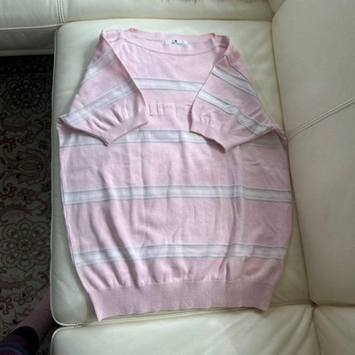 Courreges Short Sleeve Knit Pink Size 9
