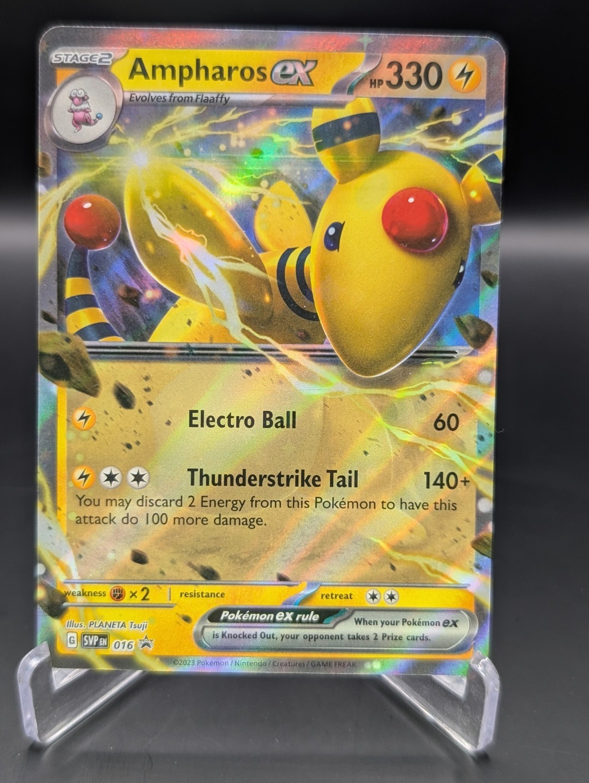 Ampharos Ex Scarlett & Violet Black Star Promo #SVP016