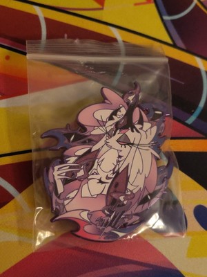 Hunterflowerpin HFP Enamel Pin Helluva Boss / Hazbin Hotel Belphegor In CHROME