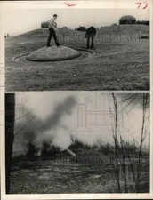 1963 Press Photo 135-mm shooting turret on the Maginot Line - hcm01595