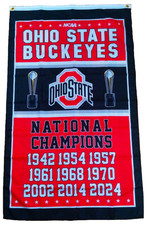 New Ohio State Buckeyes National Champions Flag Banner 3 ft. x 5 ft.