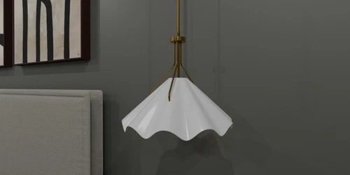 Quoizel QP6219 Mejia 14"W Pendant - Brass - Picture 3 of 4