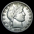 1909-S Barber Half Dollar Silver ---- Nice Details Coin --- #126K