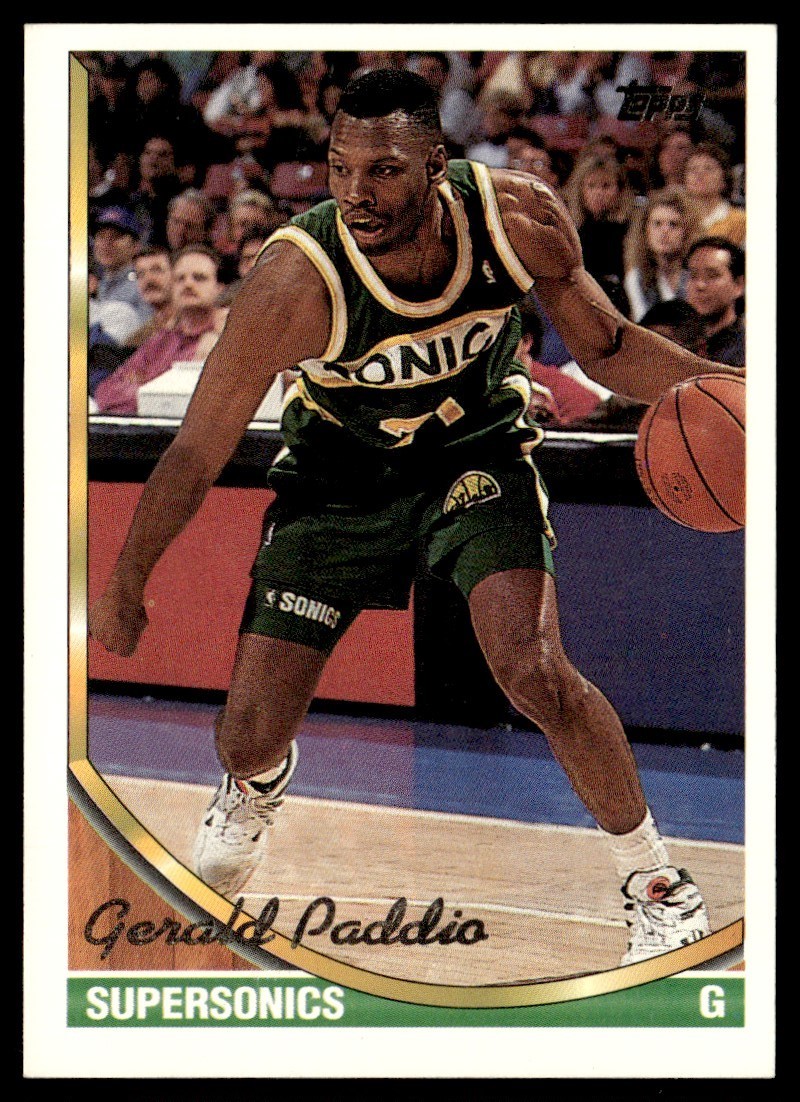 1993-94 Topps Gold Gerald Paddio Seattle SuperSonics #54