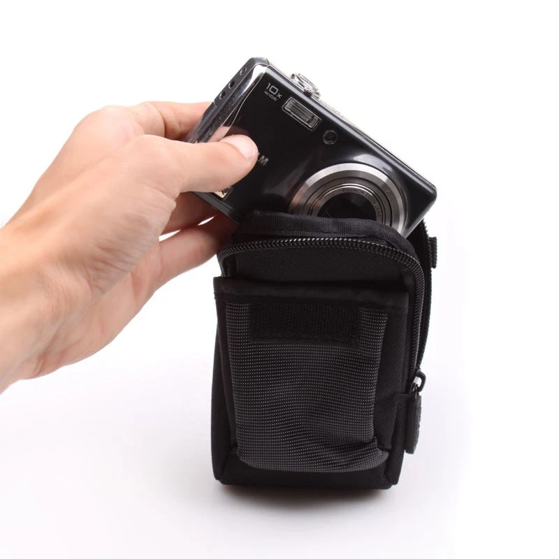 Camera Pouch with Shoulder Sling & Front Pocket + Lens Cap Lanyard & Mini Tripod - Image 3 of 4