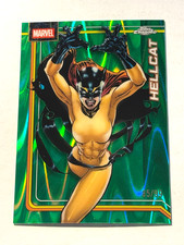 NEW! 2026 Topps Chrome Marvel #123 Hellcat GREEN RAYWAVE REFRACTOR #d 85/99