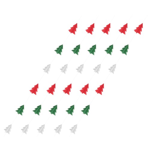 5 Pcs Christmas Tree Hanging Flag Bride Garland Streamer Decorations - Picture 4 of 12