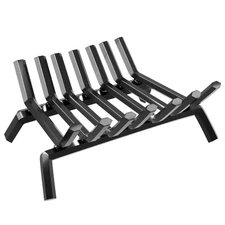 Fireplace Grate 30 inch Fire Pit Grate Fire Place Log Holder Wrought Iron Hea...