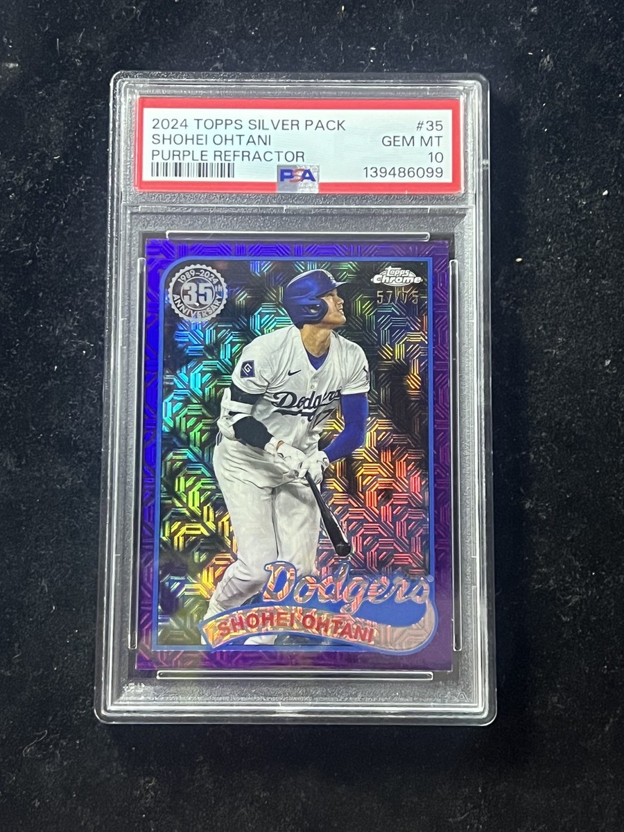 Shohei Ohtani 2024 Topps Update Series Baseball Silver Pack Purple