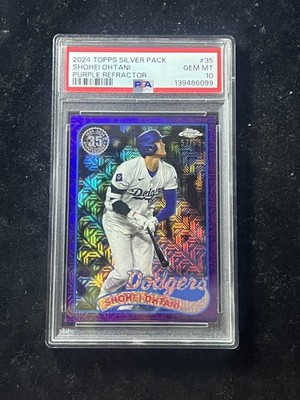 Shohei Ohtani 2024 Topps Update Series Baseball Silver Pack Purple