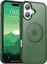 Temdan for iPhone 16 Case [Compatible with MagSafe] 1-Dark Green 