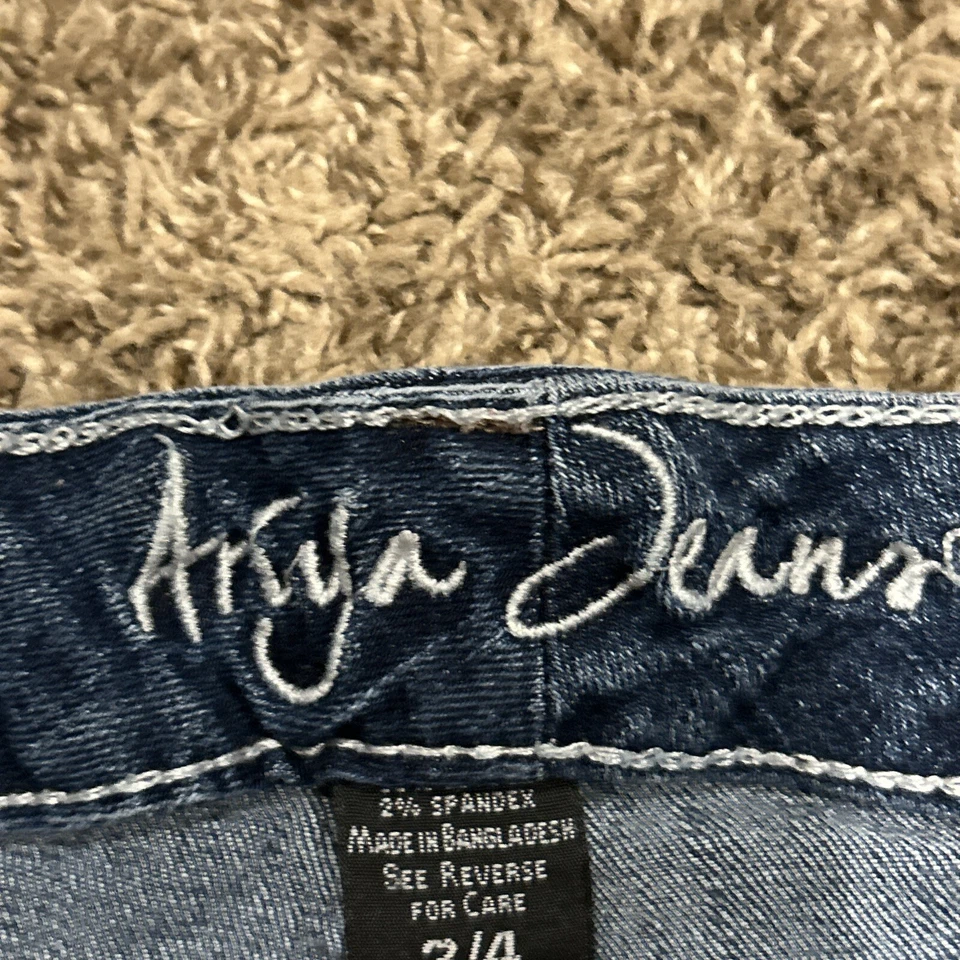 Ariya джинсы подростков размер 3/4 хлопок смесь джинсовой ткани Бермуды шорты A39 - Изображение 2 из 3