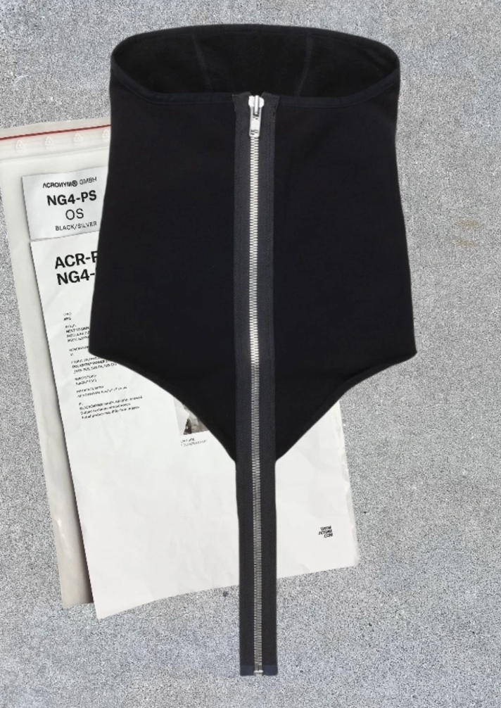 Acronym ng4-ps neck gaitor black/silver mask balaclava Acronym ng4-ps neck gaitor black/silver mask balaclava