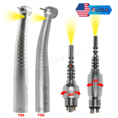 Dental High Speed Fiber Optic Handpiece 6Holes Coupling Fits KaVo MULTIflex