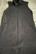 NWT WOMENS MERONA SLEEVELESS TURTLENECK SWEATER-SIZE XS-CHARCOAL GREY